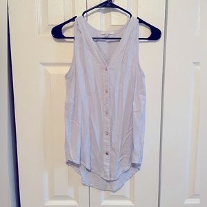 Dusty blue dressy tank
